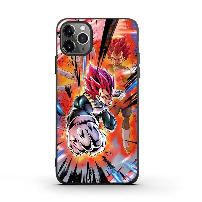 New Dragon Ball Super Mobile Phone Shell Iphone13promax Anime Suitable For Apple 13 Glass 12 Protective Sleeve All-inclusive