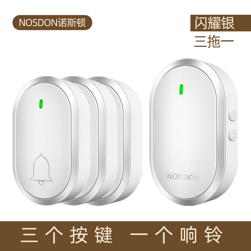 Doorbell Wireless Home Smart Ultra-long-distance Electronic Remote Control Waterproof Door Ling One Drag Two Old Man Ding Dong Pager