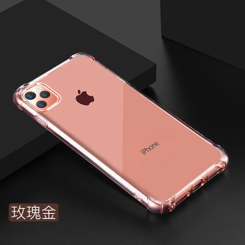 Suitable For IPhone13promax Airbag Anti-drop Mobile Phone Case Apple 11/12 Transparent Silicone Protective Cover All Inclusive