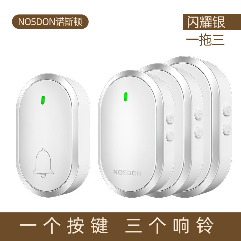 Doorbell Wireless Home Smart Ultra-long-distance Electronic Remote Control Waterproof Door Ling One Drag Two Old Man Ding Dong Pager