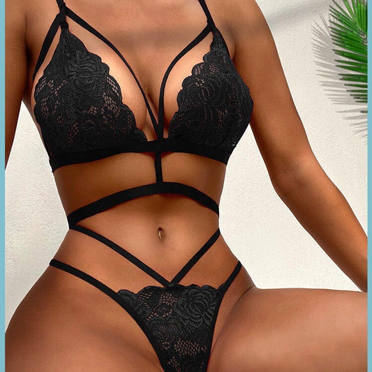 Sexy Temptation Lace Lingerie Bra Set