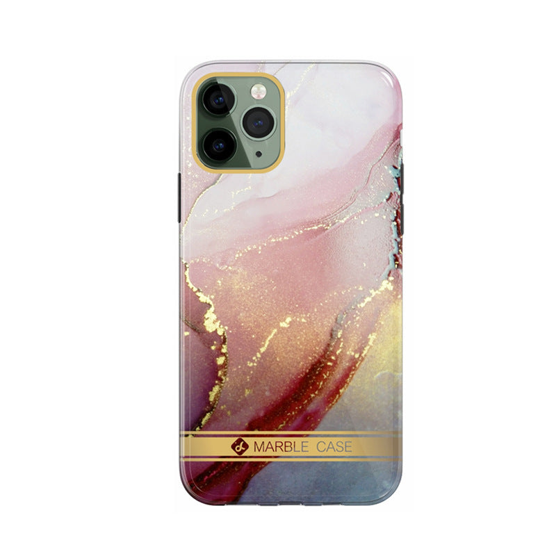 New Style Suitable For Iphone12Pro Flow Gold Marble Mobile Phone Shell Apple 11/XR IMD Craft XS Cover