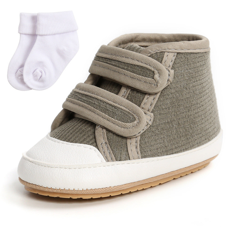 High top corduroy baby shoes baby shoes