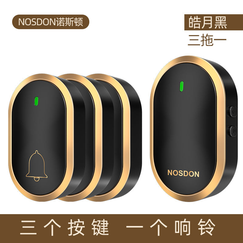 Doorbell Wireless Home Smart Ultra-long-distance Electronic Remote Control Waterproof Door Ling One Drag Two Old Man Ding Dong Pager