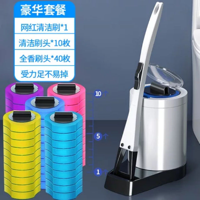 New Disposable Toilet Brush Set Simple No Dead Corner Cleaning Brush Household Disposable Toilet Cleaning Artifact