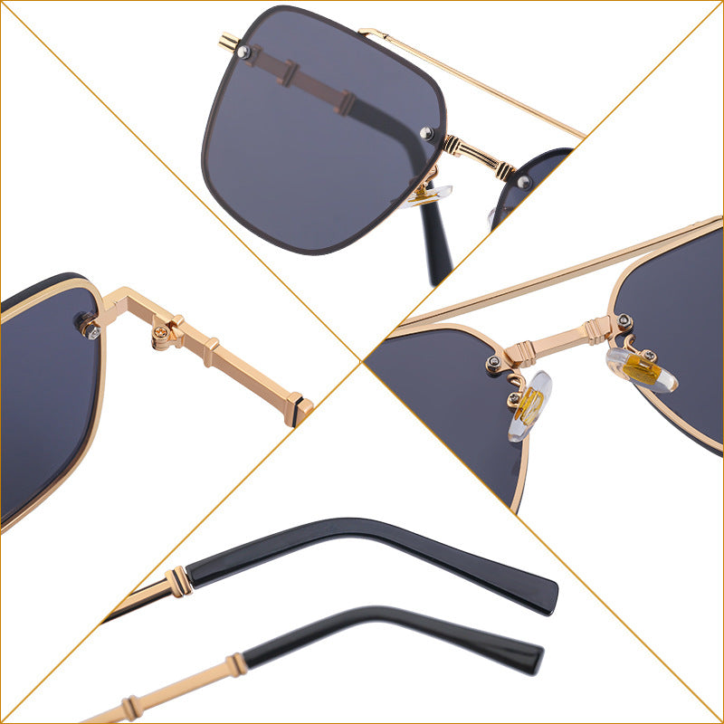 Mens Retro Big Frame Sunglasses