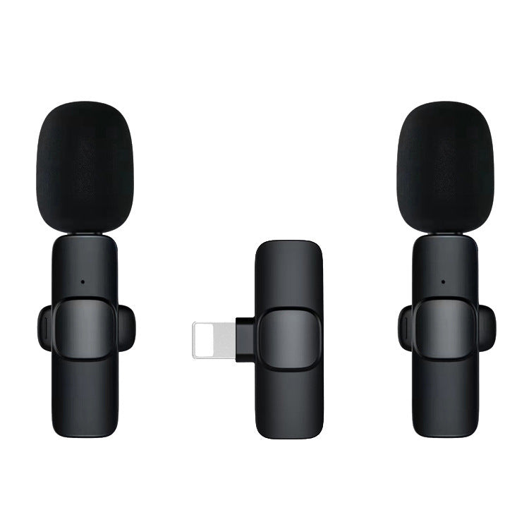 New Wireless Microphone One Drag Two Lavalier Mobile Phone Live Vibrato Bluetooth Small Microphone Wireless Lavalier Microphone