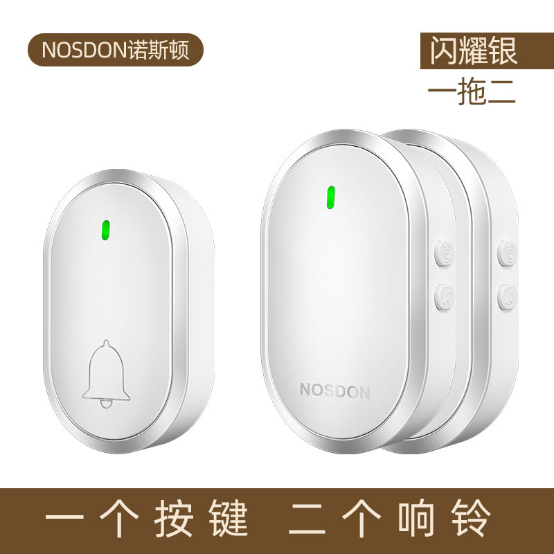 Doorbell Wireless Home Smart Ultra-long-distance Electronic Remote Control Waterproof Door Ling One Drag Two Old Man Ding Dong Pager