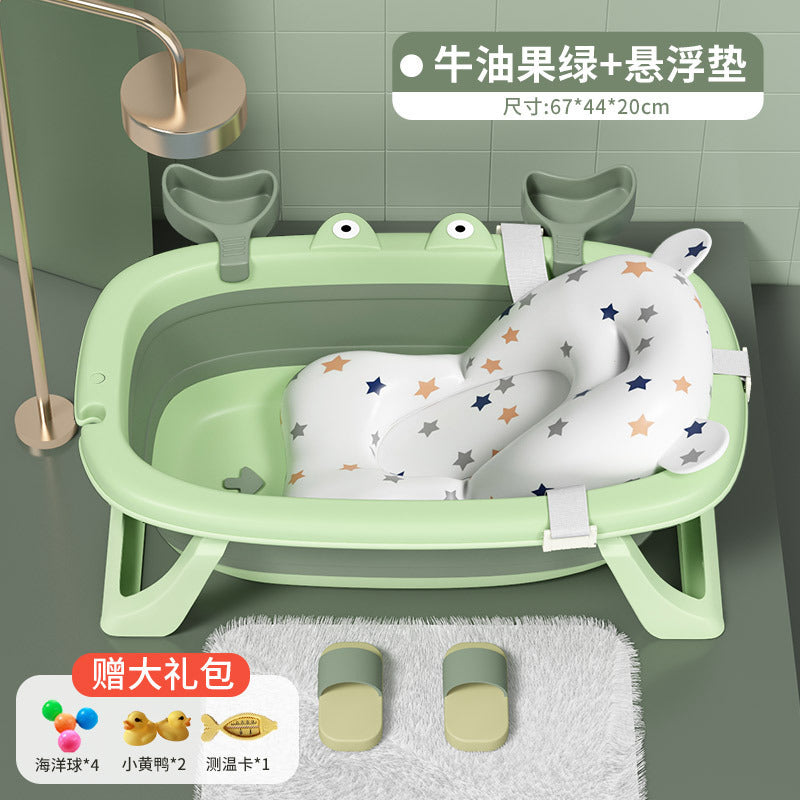 Baby Bathtub Baby Foldable Bathtub Children Can Sit And Lie Small Bathtub Household Newborn Children's Products