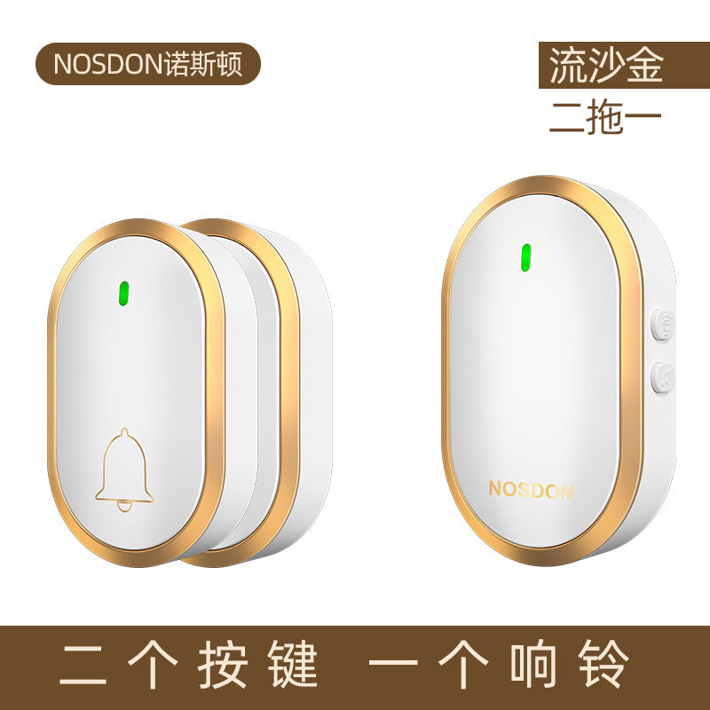 Doorbell Wireless Home Smart Ultra-long-distance Electronic Remote Control Waterproof Door Ling One Drag Two Old Man Ding Dong Pager