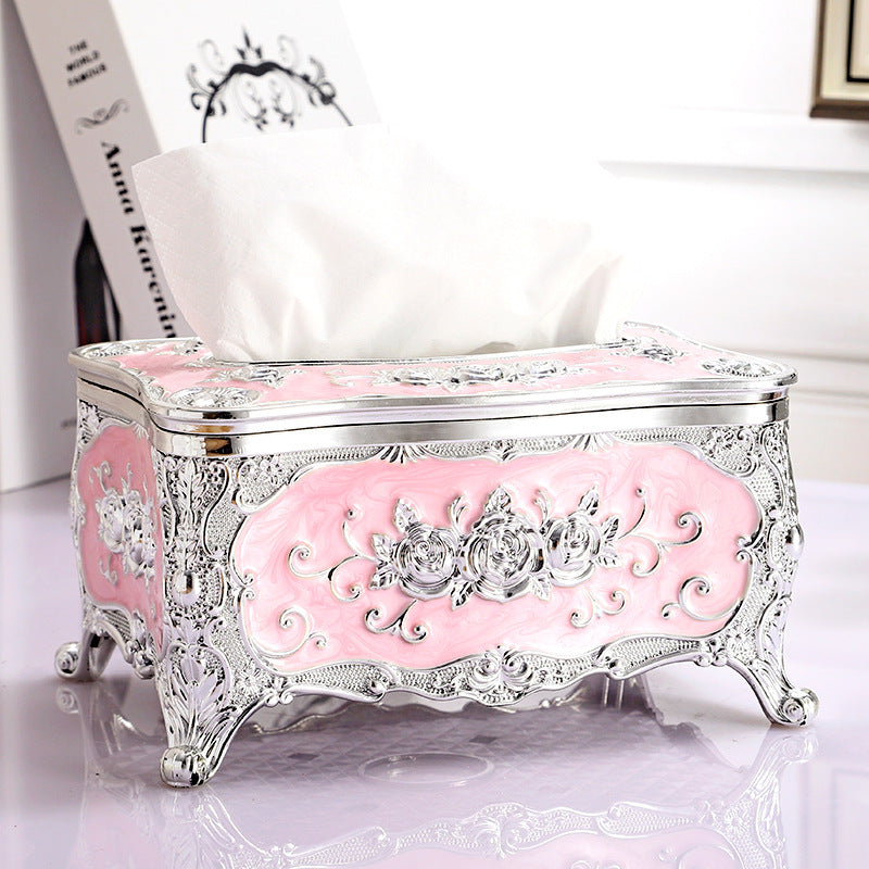 European-style Drawer Box Desktop Tissue Box Living Room Coffee Table Creative Paper Drawer Box Ktv Hotel Napkin Storage