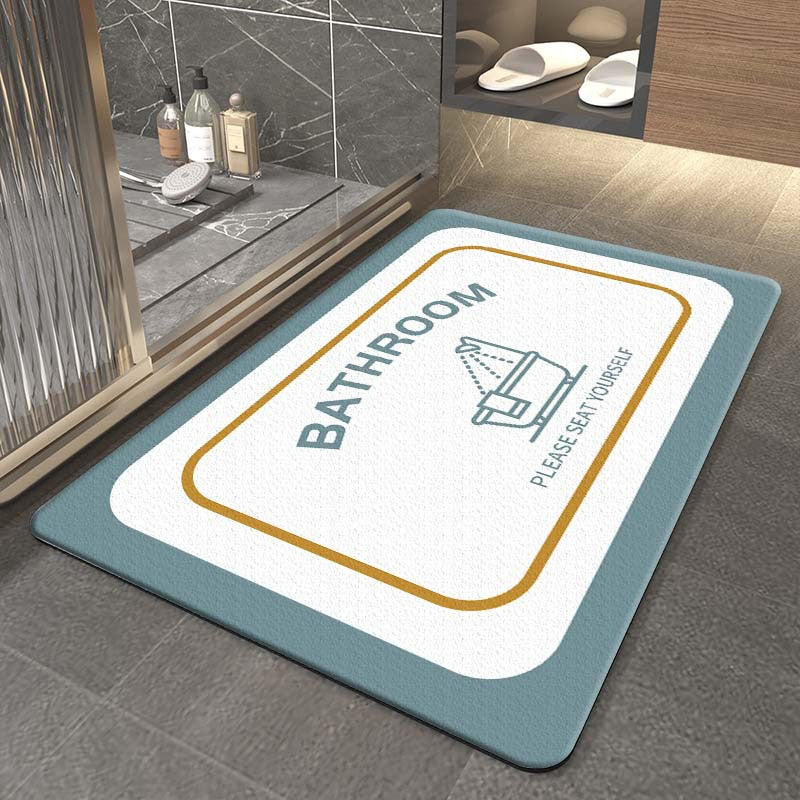 Xiamen Manufacturers Bathroom Door Bathroom Absorbent Floor Mat Door Mat Step Foot Bathtub Non-slip Home Bathroom Foot Mat