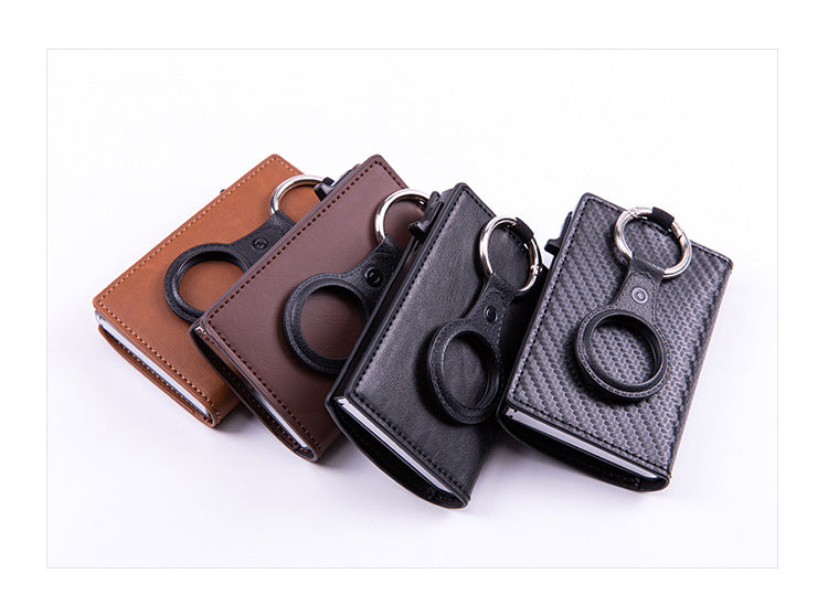 Cross-border Airtag Card Package RFID Anti-theft Credit Card Box Aluminum Alloy Card Box Coin Purse Card Sleeve Can Put Tracker