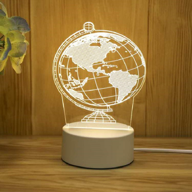 Creative 3d Night Light Cross-border Usb Acrylic Table Lamp Event Planning Company Gift Design Logo Atmosphere Light