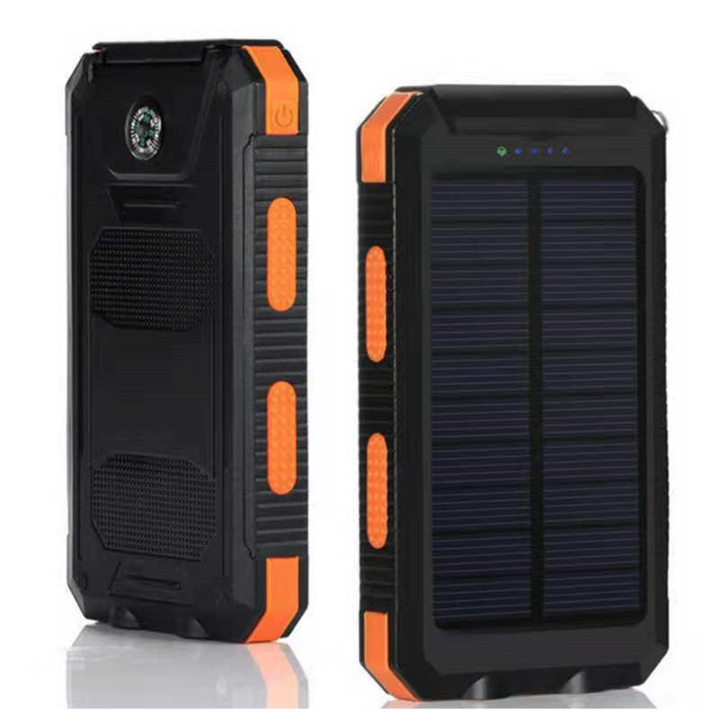 Outdoor Three-proof Solar Power Bank 20000 MAh Large Capacity Power Bank