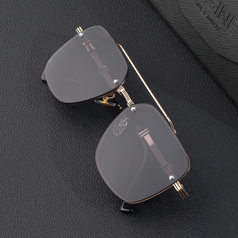 Mens Retro Big Frame Sunglasses