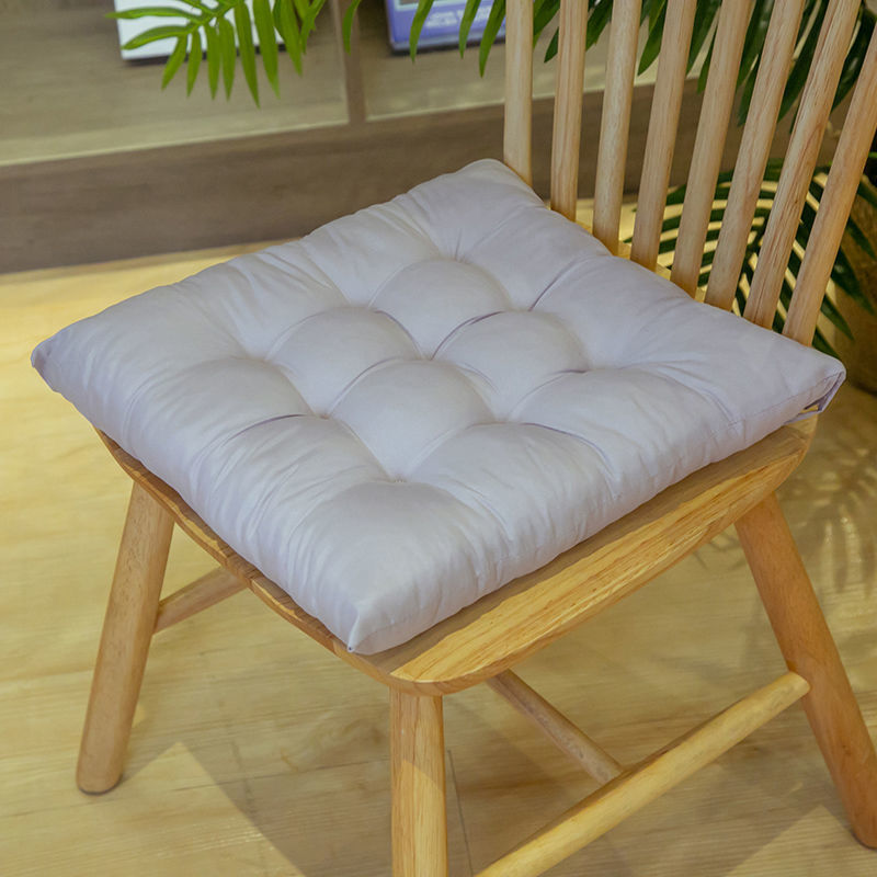 Cross-border Ins Simple Solid Color Cushion Chair Cushion Cushion Winter Four Seasons Cushion Soft Office Solid Cushion