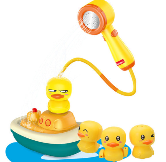 Little Yellow Duck Shower Toy Baby Bathing Water Electric Water Spray Duckling Children Baby Electric Water Spray Duck