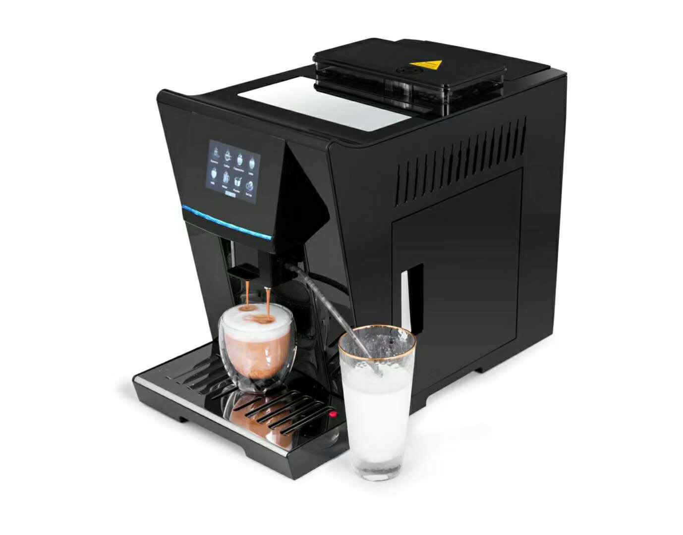 Touch Screen Automatic Grinding Integrated American Italian Freshly Ground Small Coffee Machine