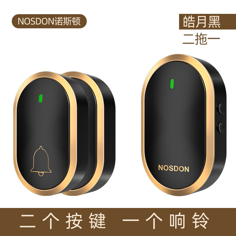 Doorbell Wireless Home Smart Ultra-long-distance Electronic Remote Control Waterproof Door Ling One Drag Two Old Man Ding Dong Pager