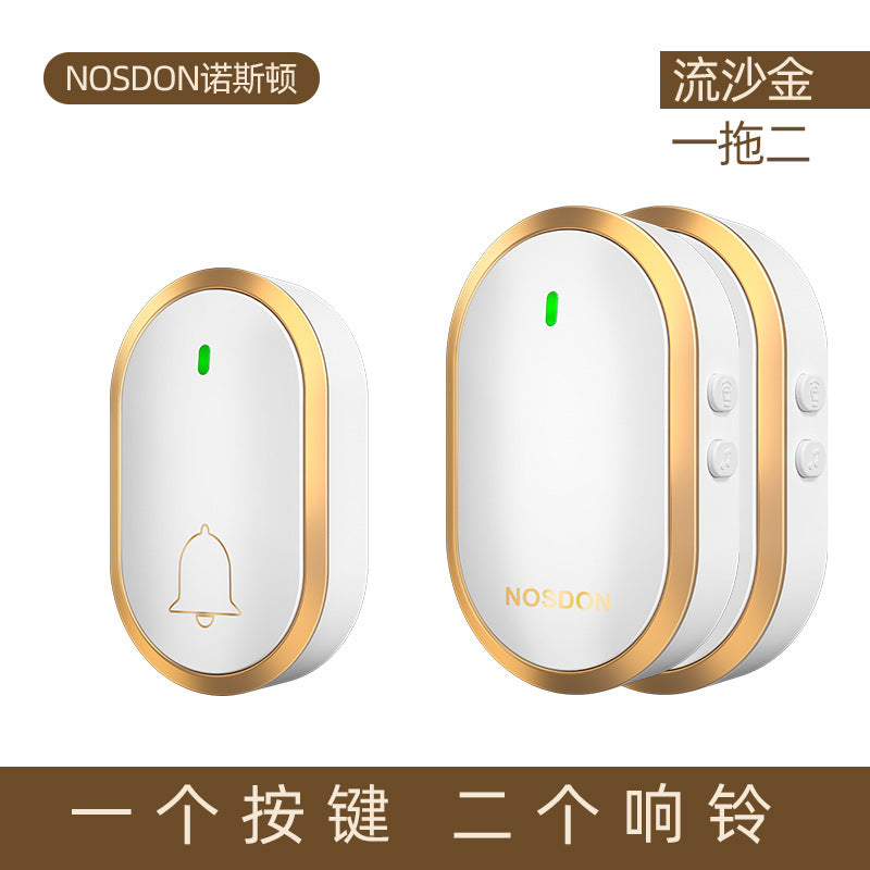 Doorbell Wireless Home Smart Ultra-long-distance Electronic Remote Control Waterproof Door Ling One Drag Two Old Man Ding Dong Pager