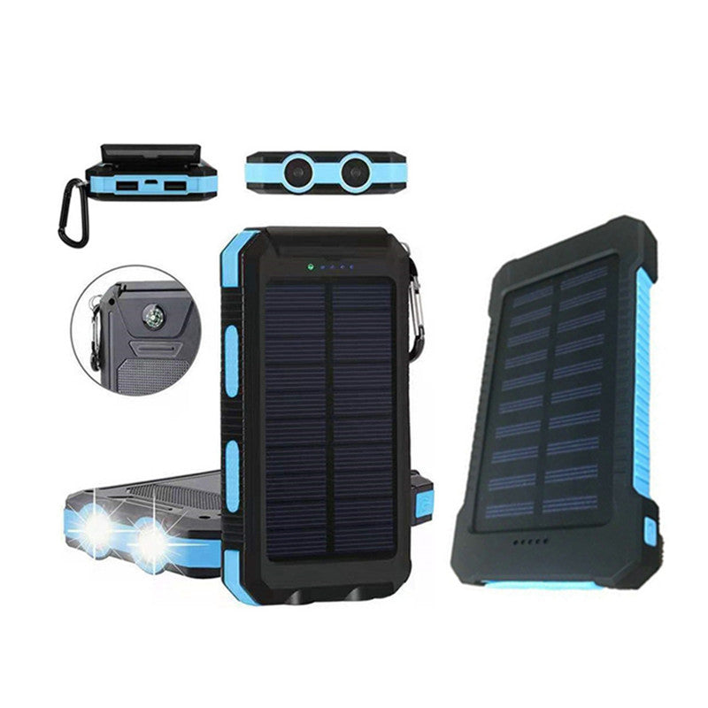 Outdoor Three-proof Solar Power Bank 20000 MAh Large Capacity Power Bank