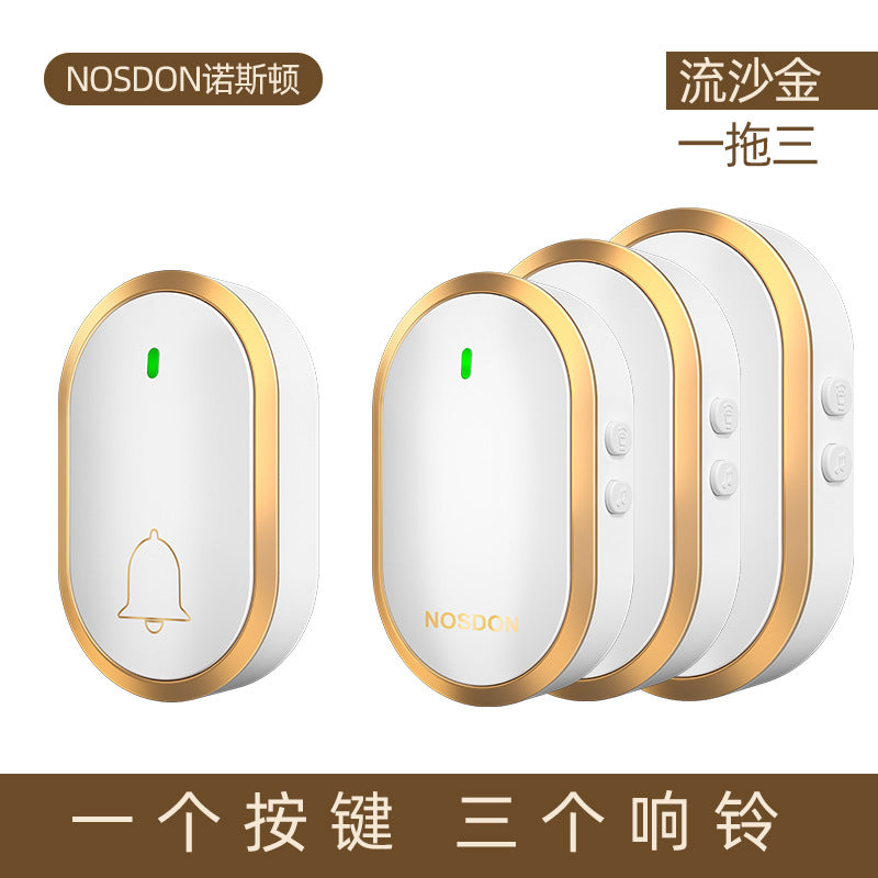 Doorbell Wireless Home Smart Ultra-long-distance Electronic Remote Control Waterproof Door Ling One Drag Two Old Man Ding Dong Pager