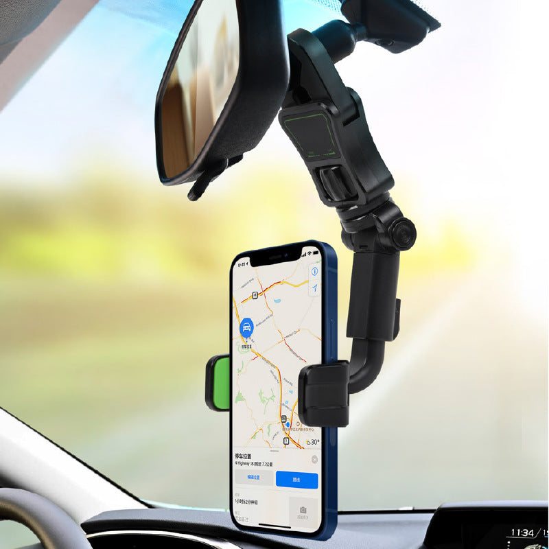 Car Mobile Phone Holder Rearview Mirror Mobile Phone Holder AR Navigation Universal Car Headrest Mobile Phone Holder Wholesale Factory