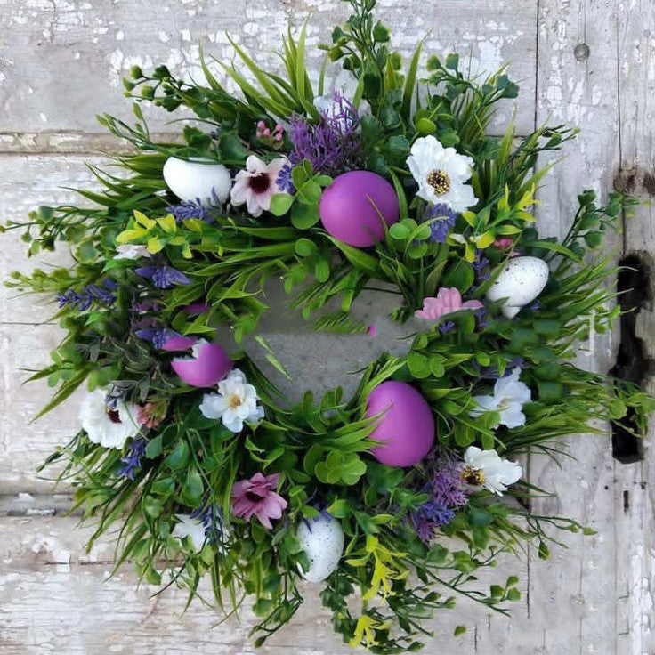 Home Fashion Easter Wreath Decorative Hanging Ornament