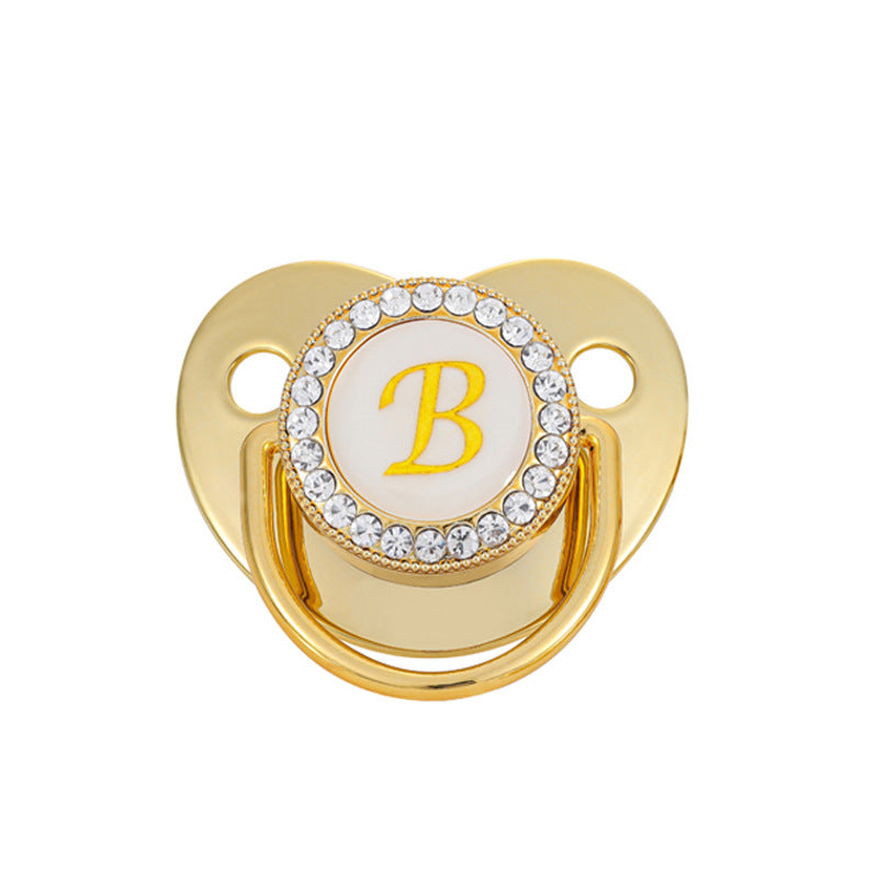 Baby Gold 26 Letter Soothing Pacifier - globaltradeleader