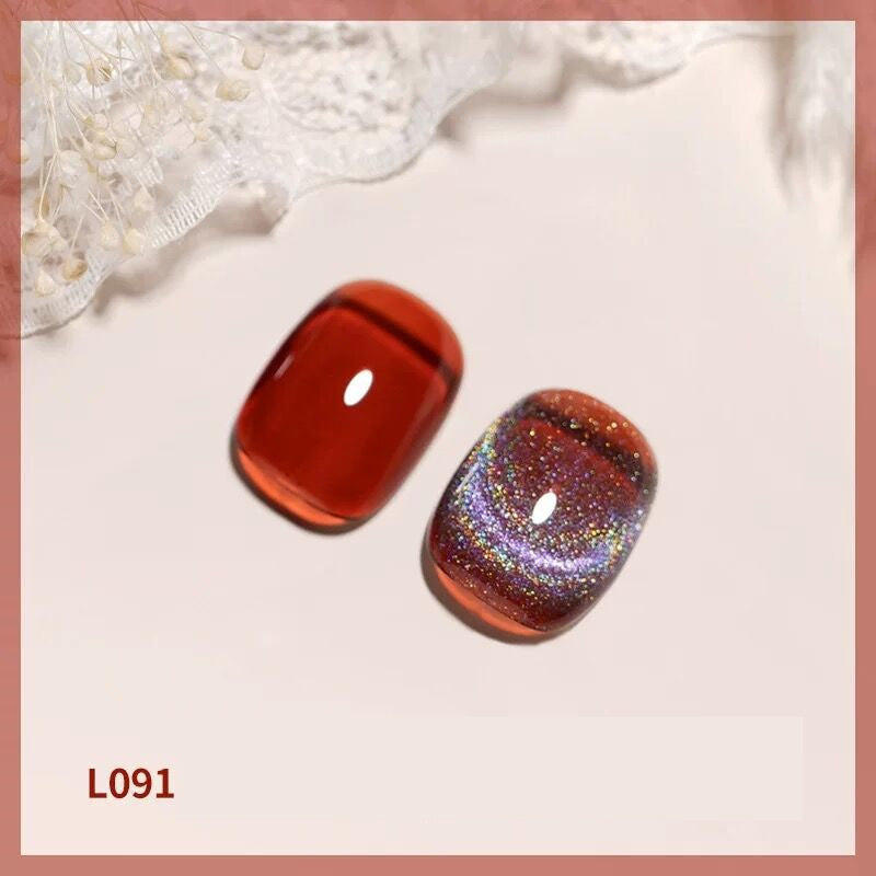 Colorful Laser Cat Eye Nail Polish