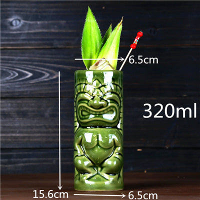 Personalized Hawaiian Ceramic Cocktail Glass