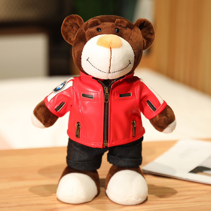 Motorcycle Helmet Racing Bear Decoration Gift