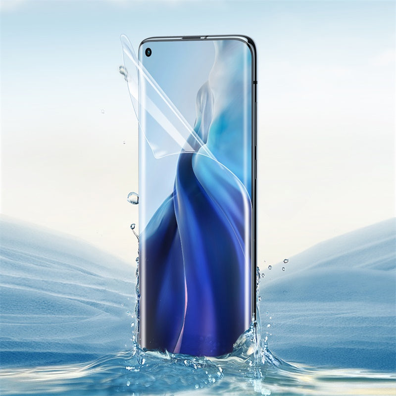 Full Screen Curved Hydrogel Film For Xiaomi 11 11 Pro Two Pieces Transparent