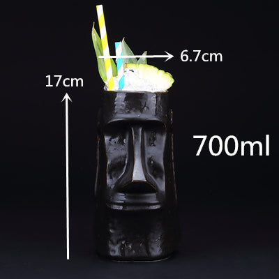 Personalized Hawaiian Ceramic Cocktail Glass