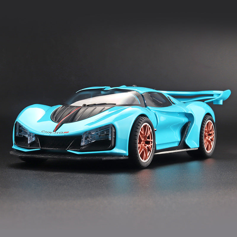 Simulation Alloy Material Sports Car Model Spray Design Ornaments