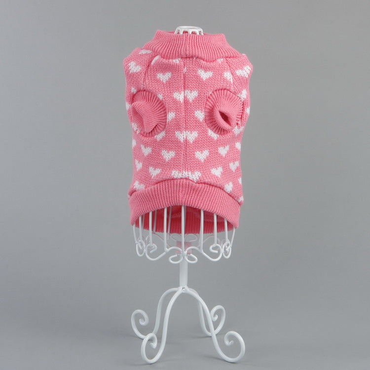 Fashion Pet Geometric Diamond Plaid Sweater