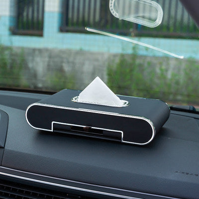 Mobile Phone Holder Tissue Box Car With High-end Pumping Paper Box