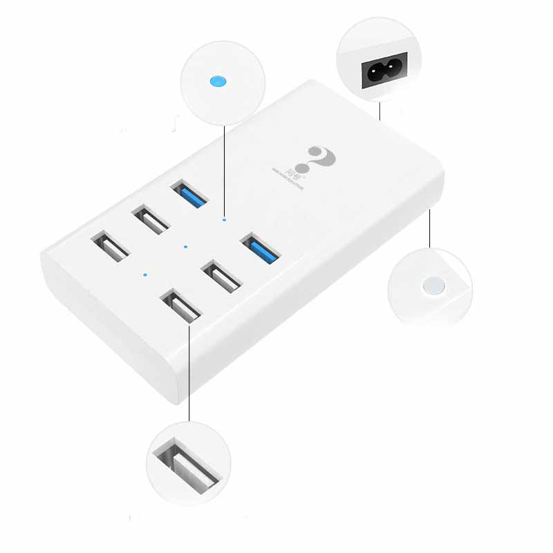 Simple And Smart Multi-port USB Charger