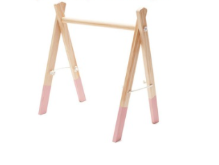 Ins decoration Nordic children's room fitness equipment newborn baby baby fitness frame Nordic wood crafts