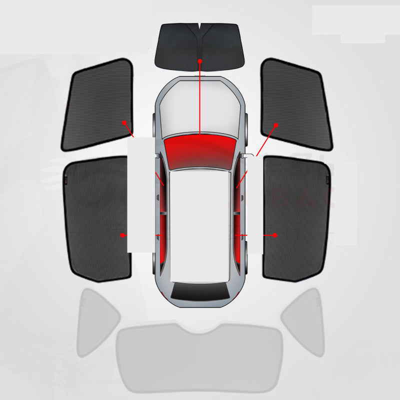 Heat Insulated Front Window And Rear Sunshade