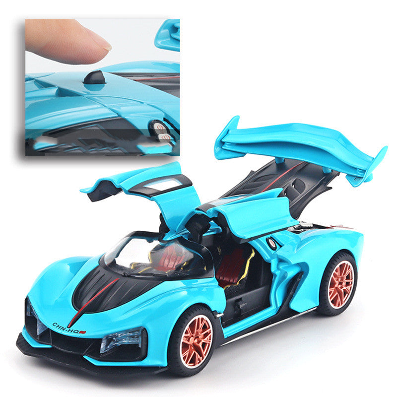 Simulation Alloy Material Sports Car Model Spray Design Ornaments