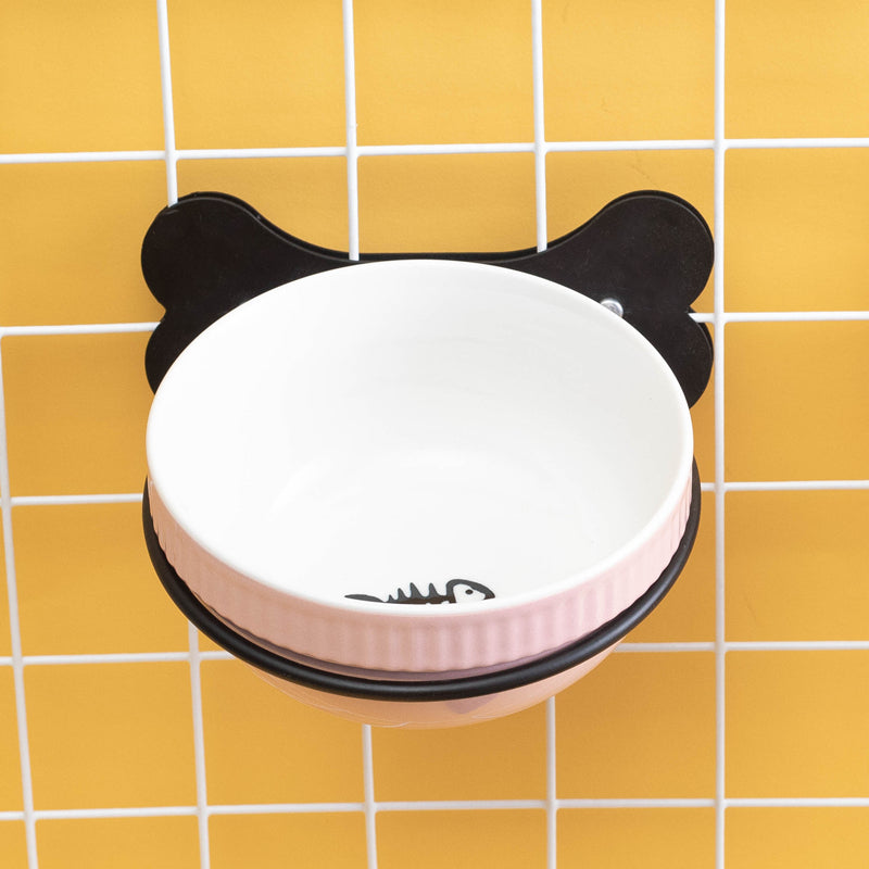 Hanging Ceramic Pet Bowl Slanted Anti-Overturning