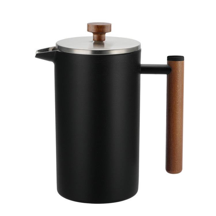 Ink Style Double-layer 304 Stainless Steel French Press Pot