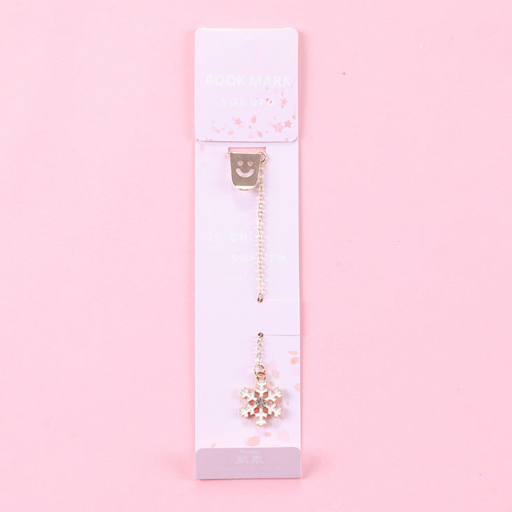 Creative Cute Christmas Style Pendant Bookmark