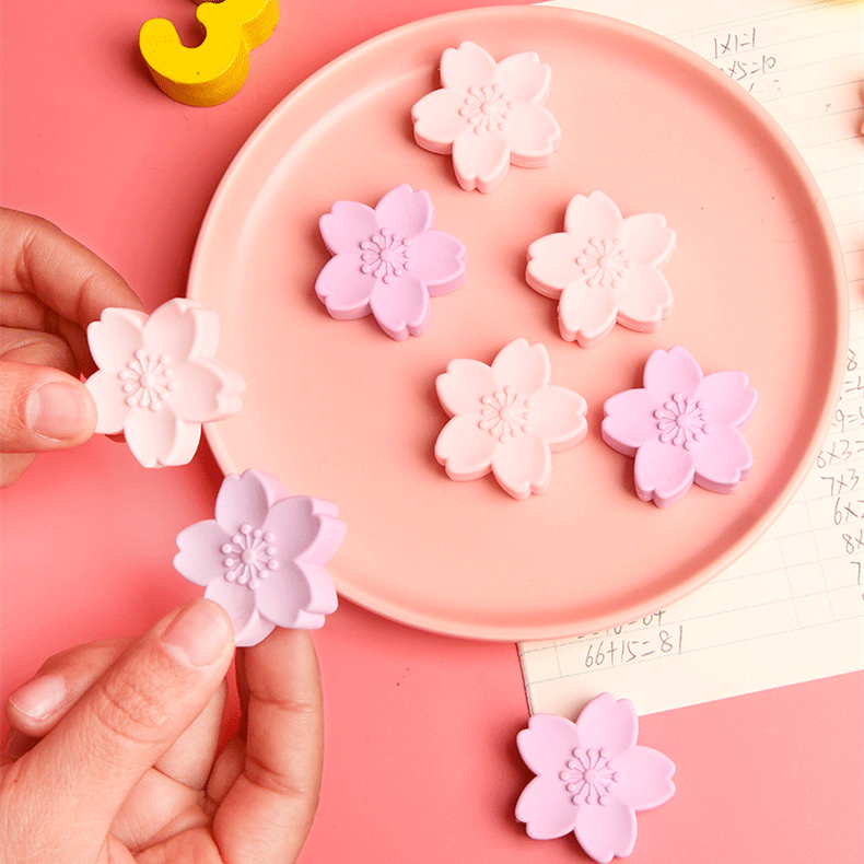 Student Cherry Blossom Eraser Leaves No Marks And No Debris