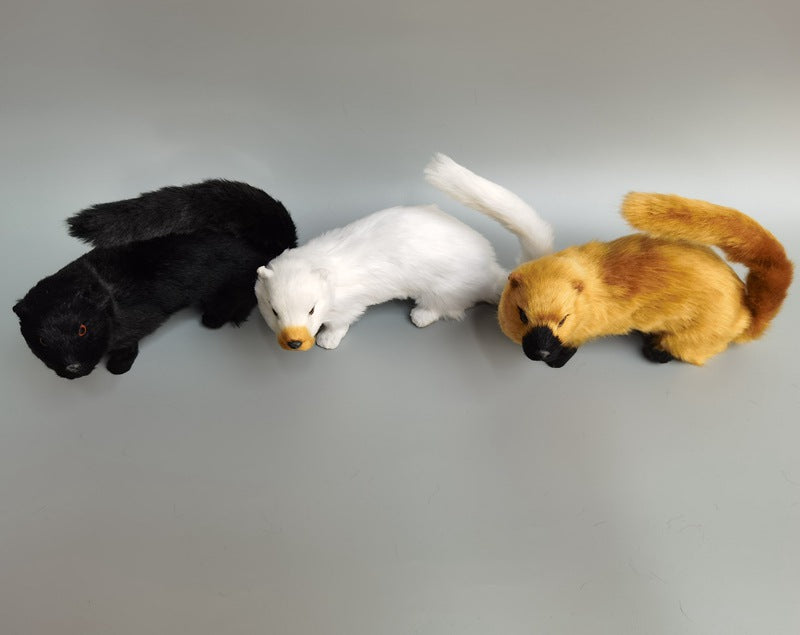 Simulation Weasel Model Feng Ornaments Animal Crafts Props