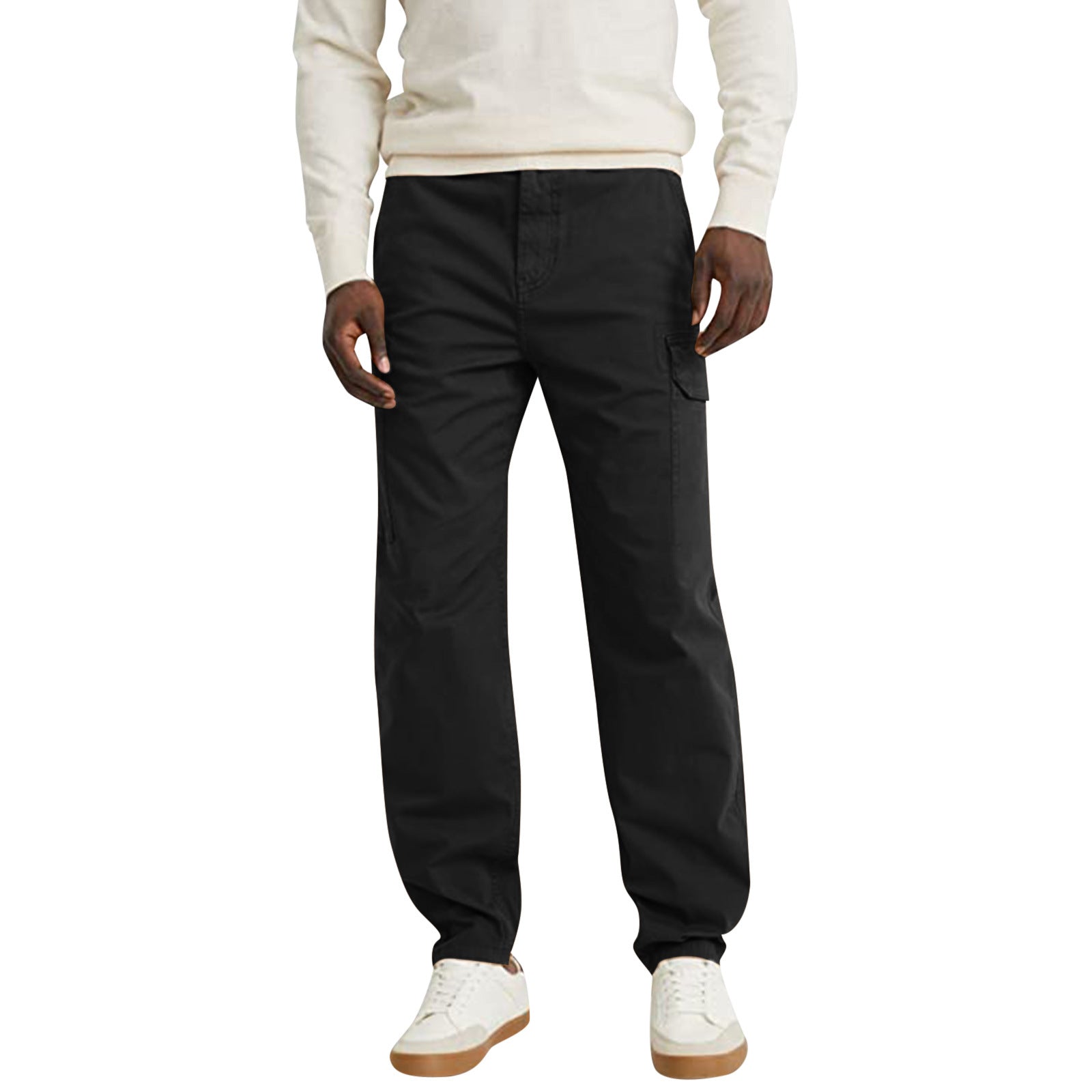 Casual Trousers With Pocket Straight Loose Cargo Pants For Men