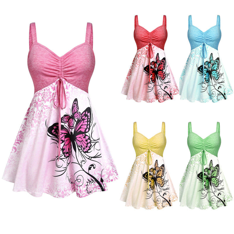 Sleeveless Butterfly Print Camisole Women's