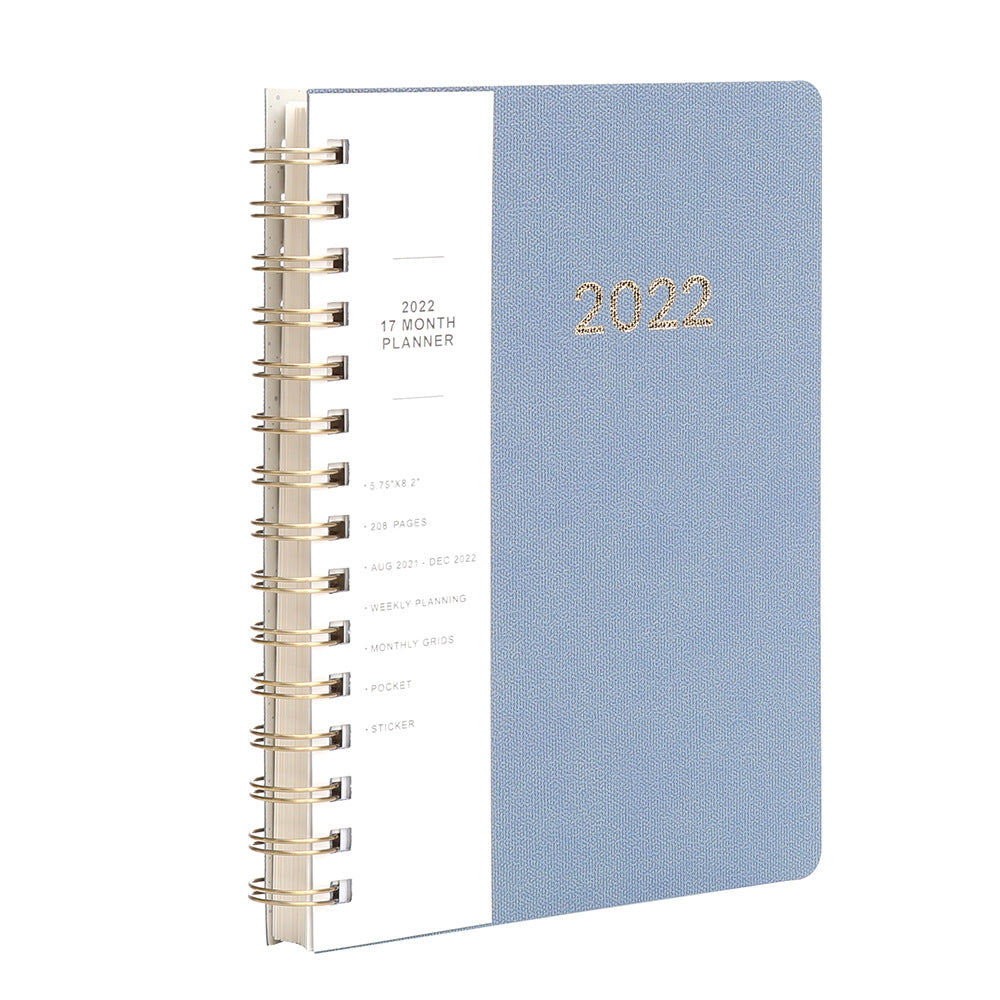 Full English 365 Day Coil Annual Calendar Student Plan Notebook